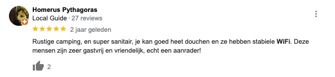 Supersnel internet op een boerderijcamping