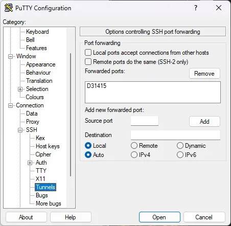 MikroTik: SSH tunnel met SOCKS proxy